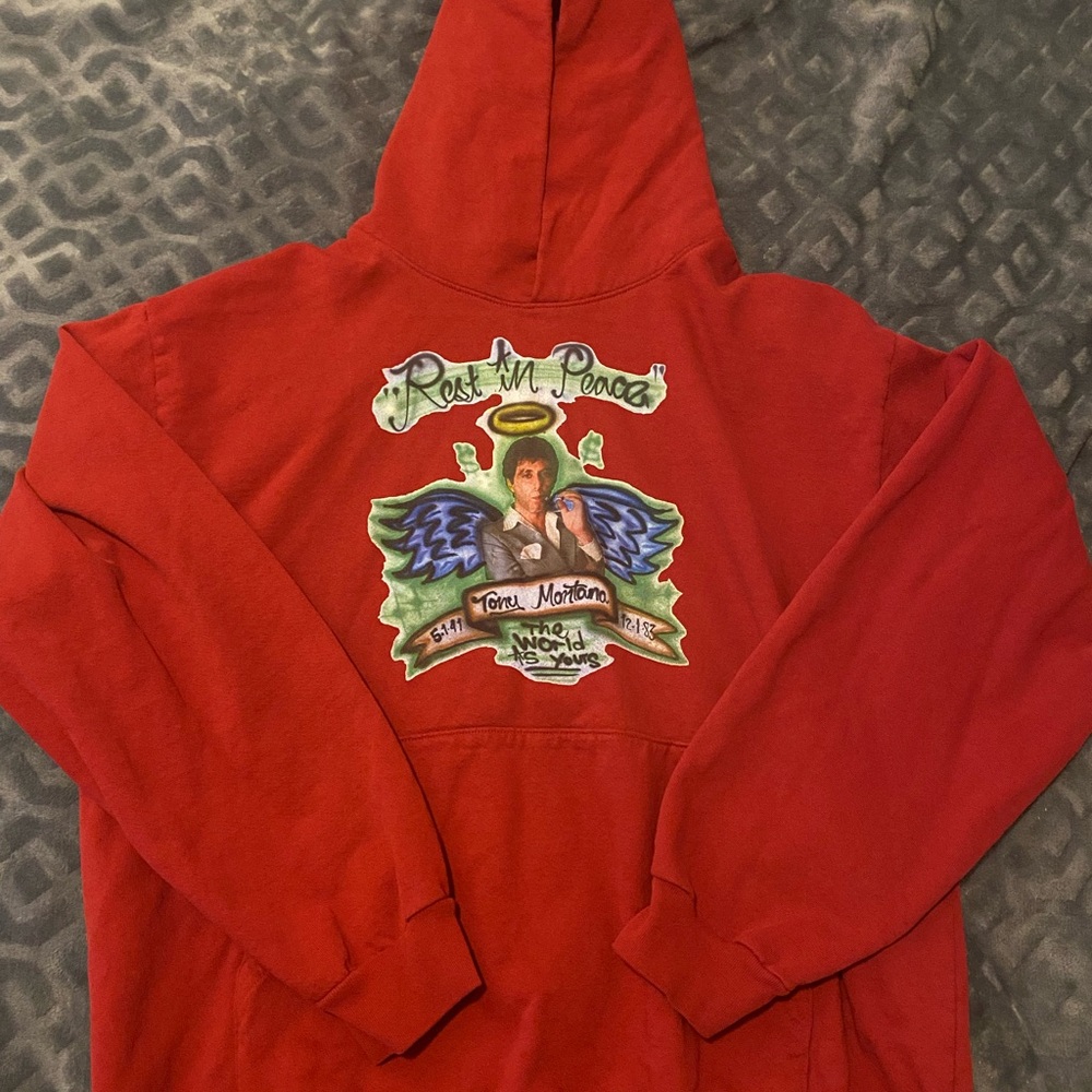 Red Graphic Hoodie